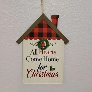 Christmas Holiday Hanging Wall House Home Decor Sign